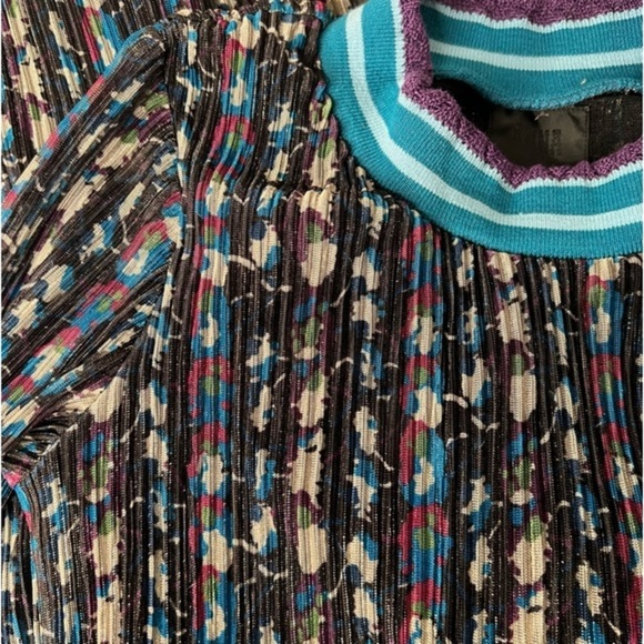 NEW Free People x Anna Sui Metallic Floral Stripe Maxi Dress, size XS/ S - Picture 6 of 8